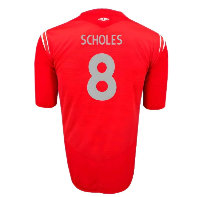 Limited Edition England Away Rare Jersey 2004-2005 (Scholes 8)
