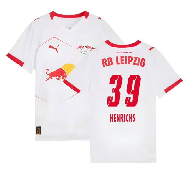 2025-2026 Red Bull Leipzig Home Shirt (Kids) (Henrichs 39)