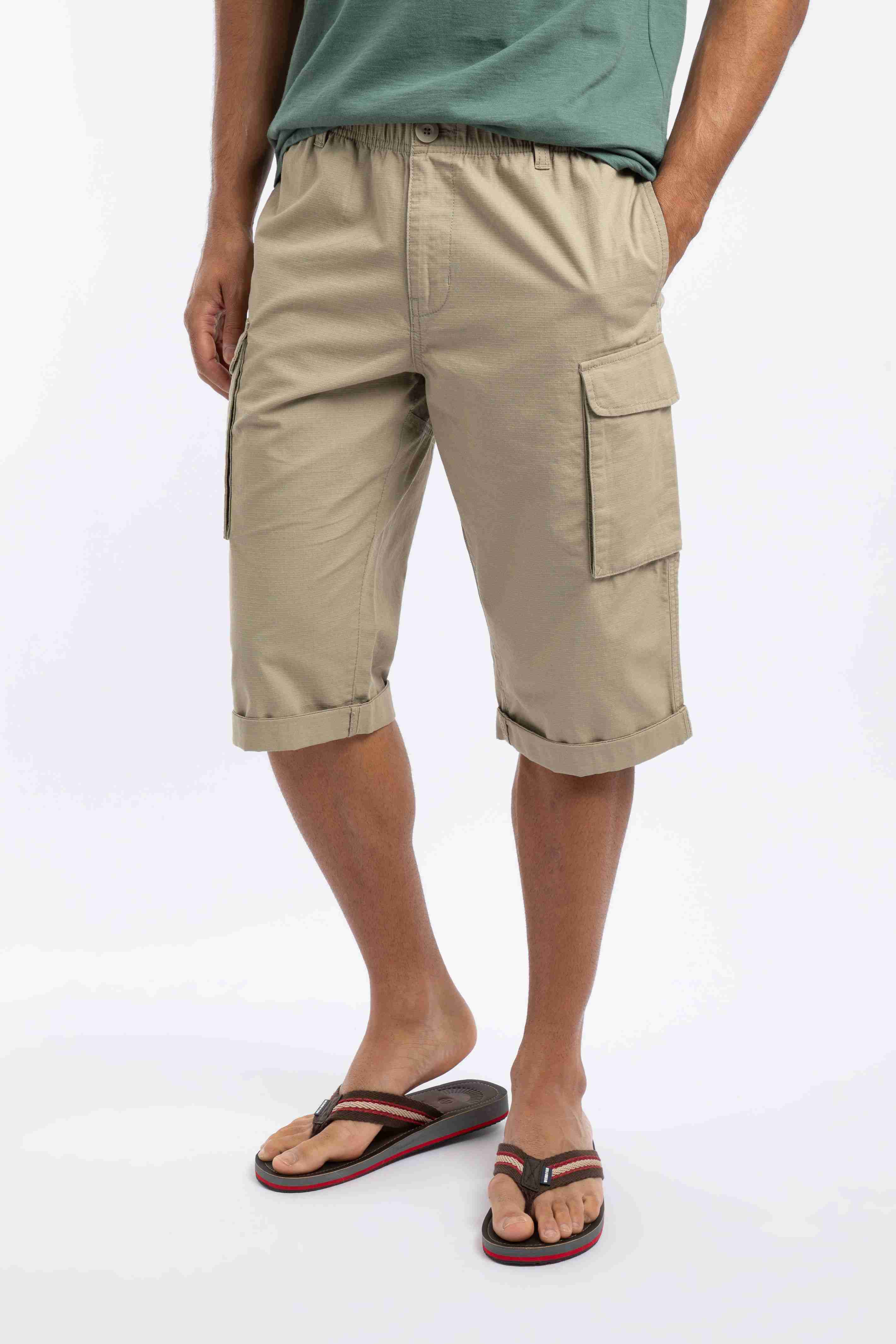 Summersville 3/4 Length Ripstop Cargo Shorts Flint Stone