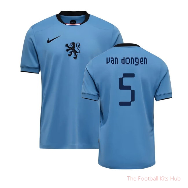 2025-2026 Netherlands Womens Team Away Shirt (Unisex) (Van Dongen 5)