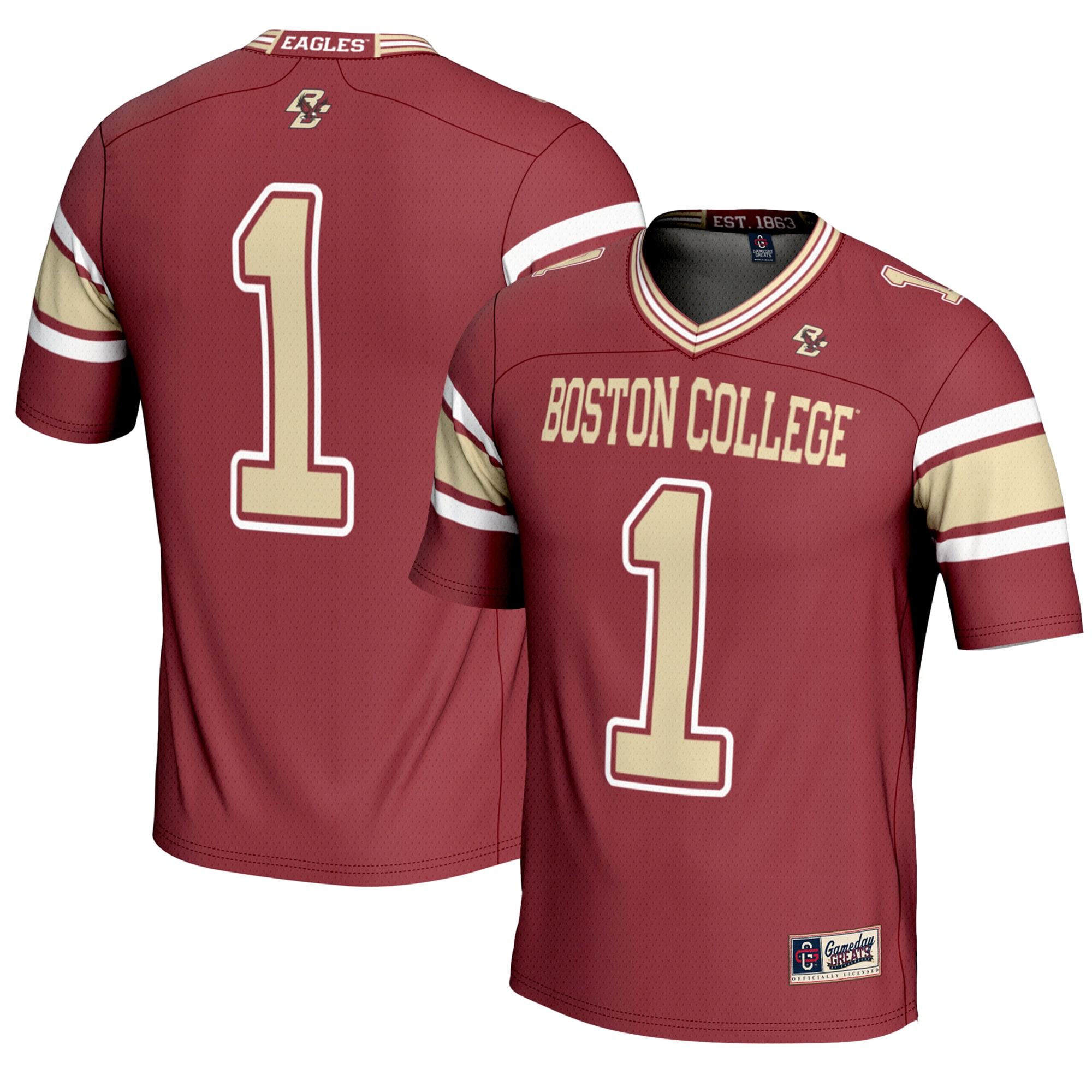 [NJP] Boston College Eagles GameDay Greats Youth Football Jersey - Maroon