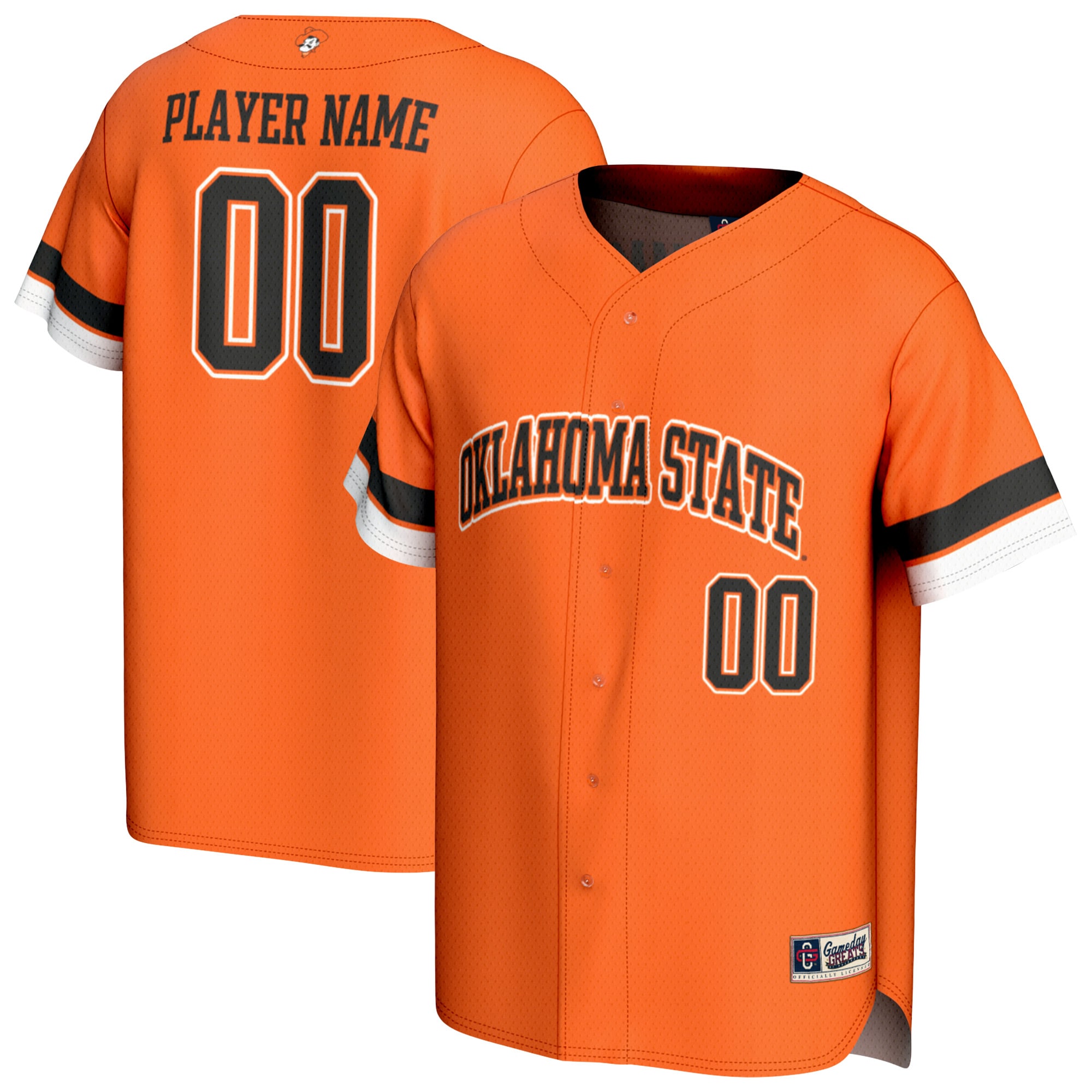 [NJP] Oklahoma State Cowboys GameDay Greats Youth NIL Pick-A-Player Lightweight Baseball Jersey - Orange