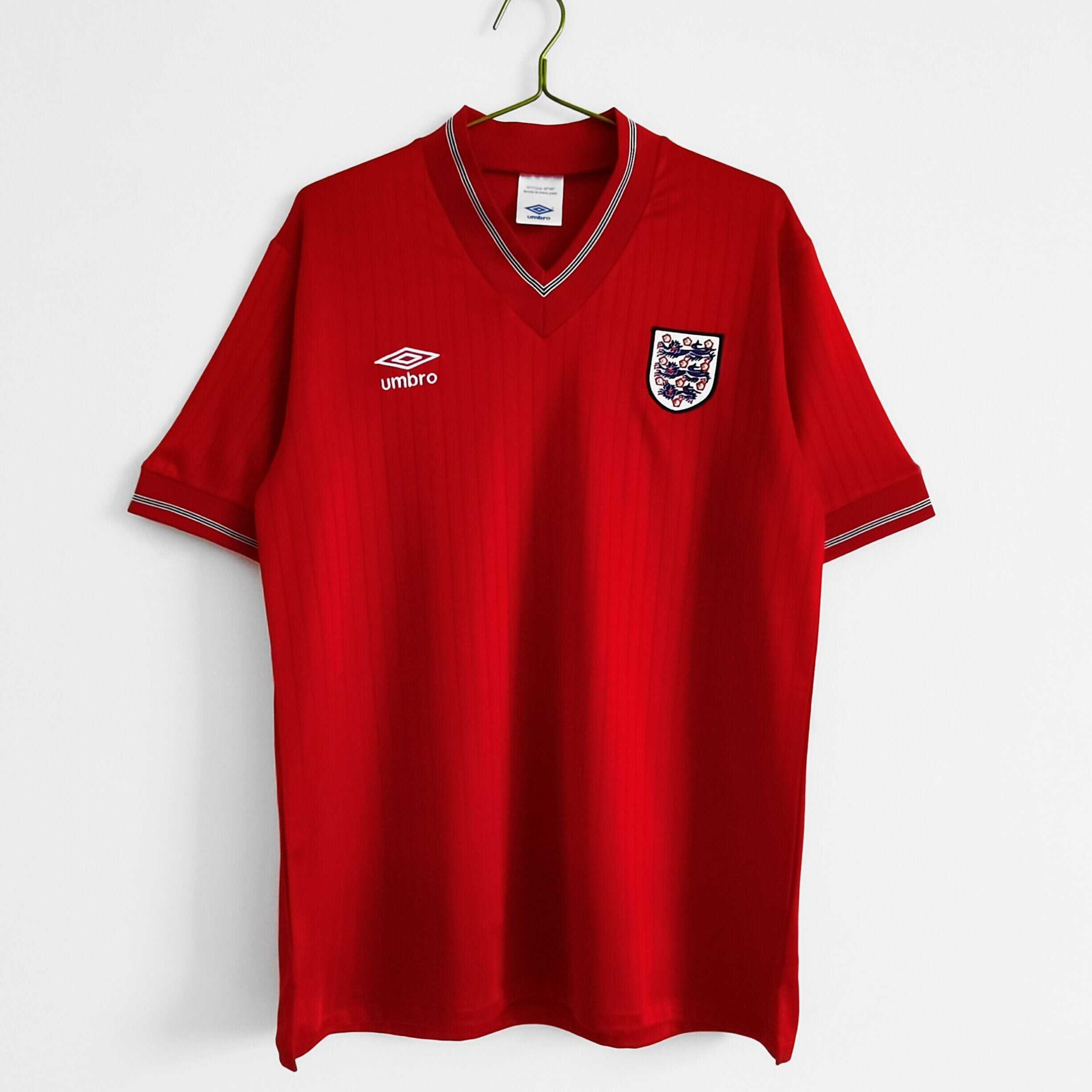Cheap 1984/87 England home kit red