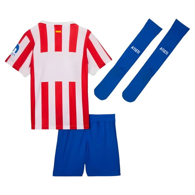 Kids Latest Atletico Madrid Home Match Shirt 2025-2026