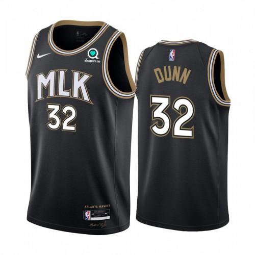 Authentic ATL Kris Dunn #32 2020 City Swingman NBA Jersey Black -