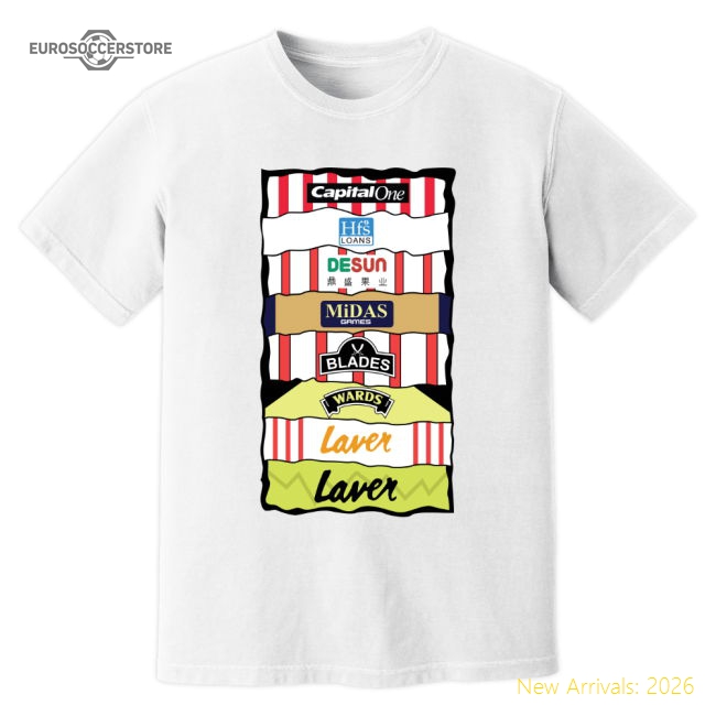Sheffield United Sponsor History T-Shirt White Fan Edition