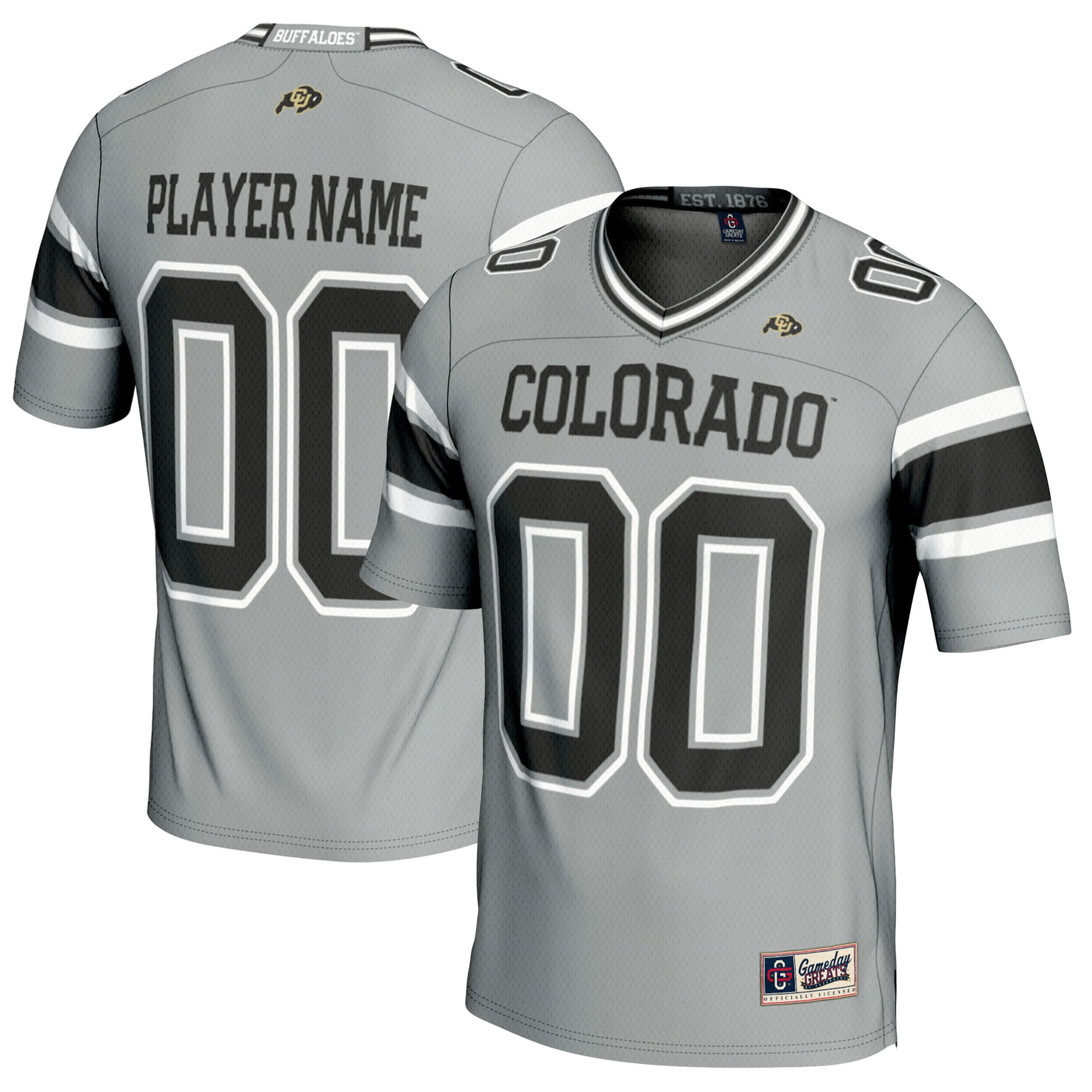 Colorado Buffaloes GameDay Greats NIL Pick-A-Player 26/27 Football Jersey - Gray