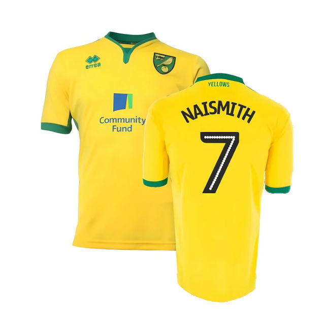 Norwich Home Shirt Good Xxl Naismith #7 High Performance Match Day...