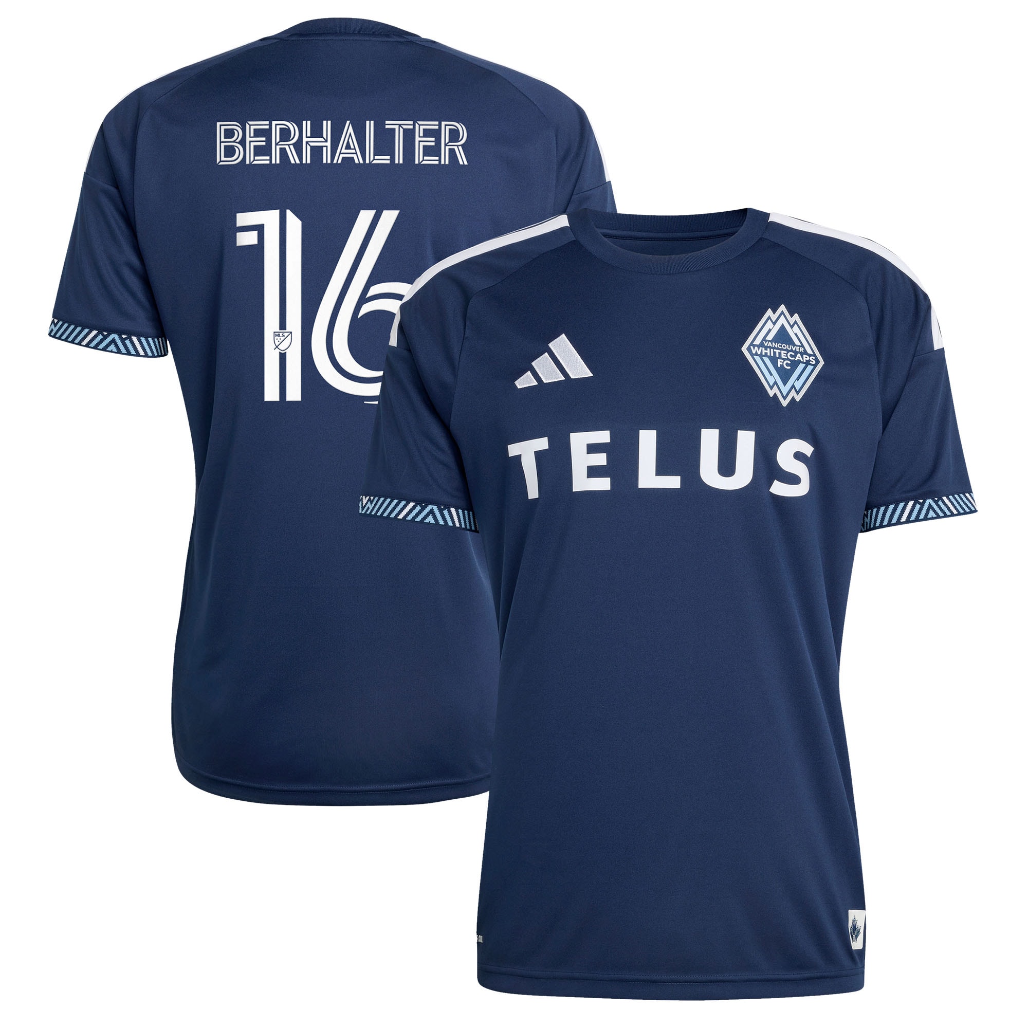 [SJH] Women's Sebastian Berhalter Vancouver Whitecaps FC 2026 The Coastal Jersey Replica Jersey - Blue