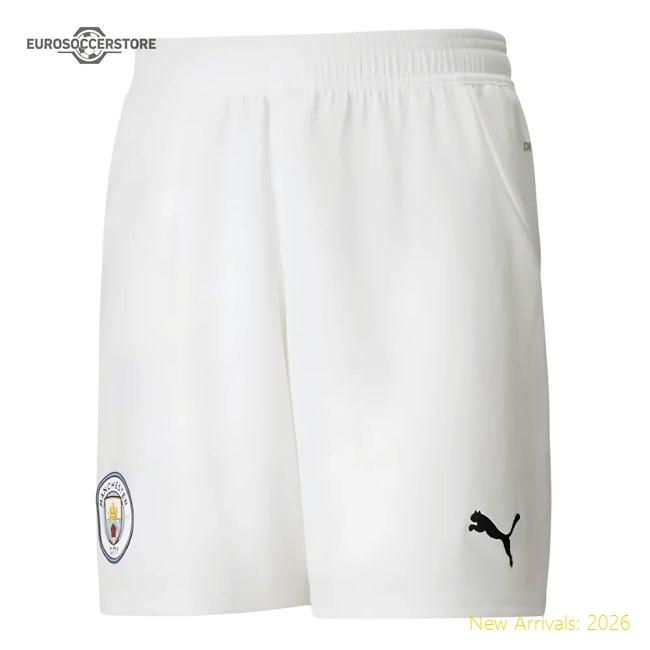 2024-2025 Man City Home Shorts (White) - Kids