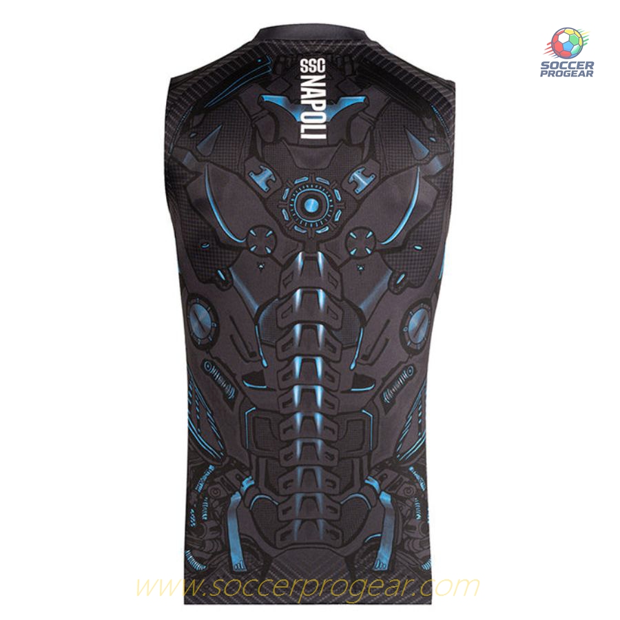 NAPLES Official 2025/26 Collection TRAINING JERSEY BLACK SLEEVELESS