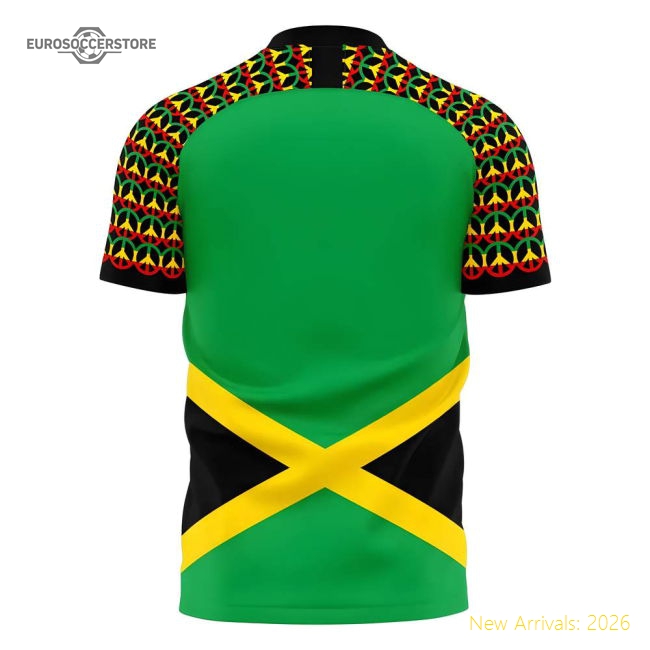 Jamaica Marley Concept Football Fan Style Jersey Supporter Exclusive