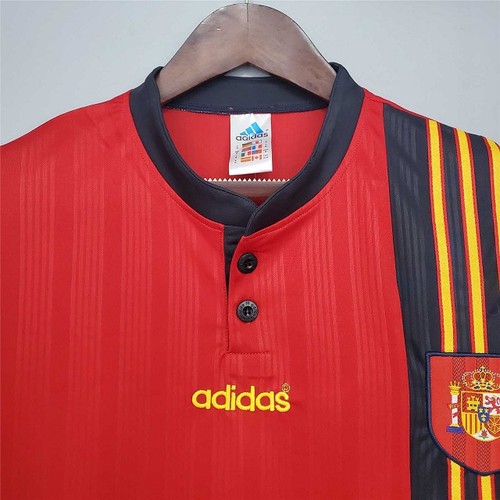 1996 Spain Premium Jersey Euro Euro - Modern Player Version - Passing