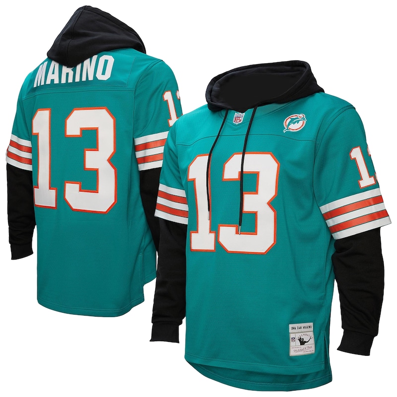 None Dan Marino MIA Dolphins Modern Genuine Jersey Football Apparel