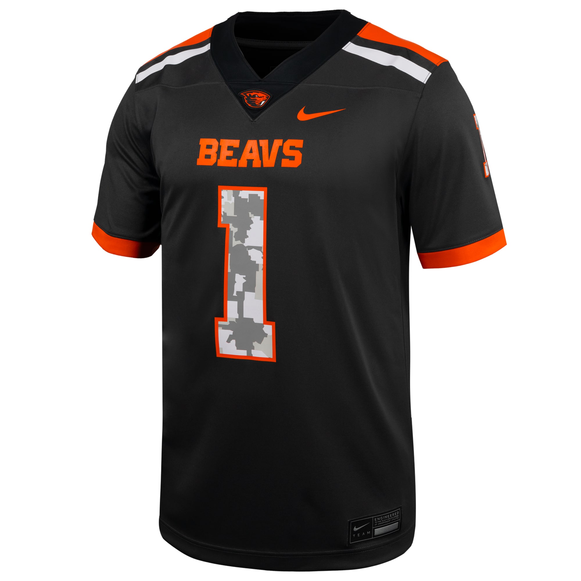 [DDG] Oregon State Beavers Military Appreciation Untouchable Replica Football Jersey - Anthracite