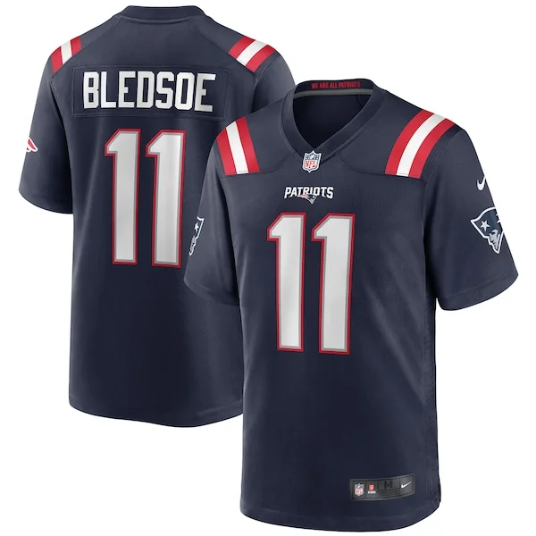 Top-Grade NE Patriots Game Jersey - Navy | NFL Fan Apparel | NFL Footb