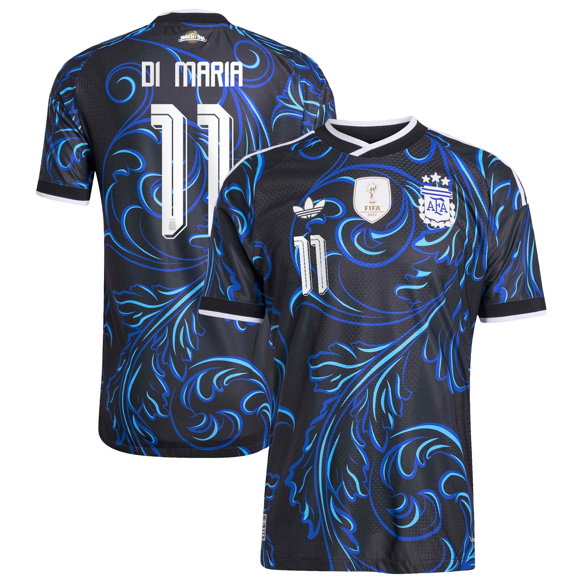 [SJH] Angel Di Maria Argentina National Team 2026 Away On-Field Authentic Jersey - Black