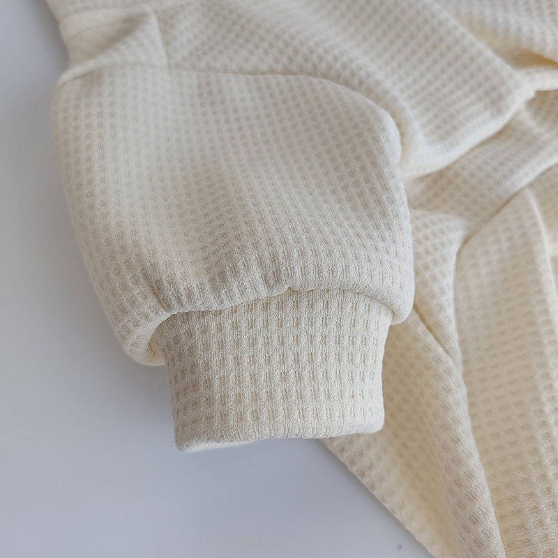 Cozy French Bulldog Waffle Sweater With Hat – Stretchy Bottoming Clot...