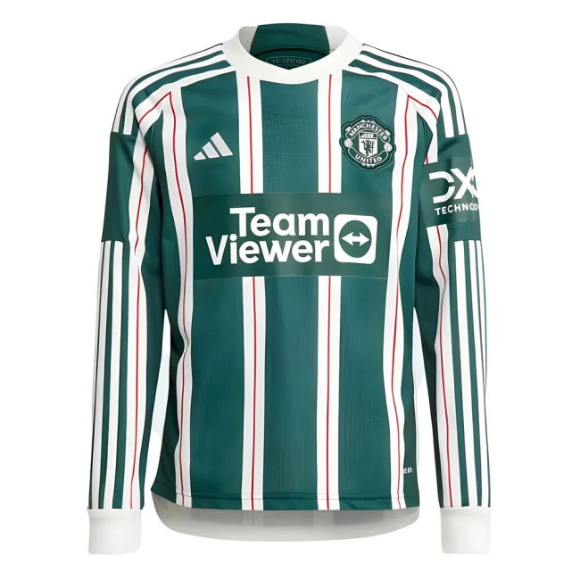 Top Grade 2023-2024 Man Utd Away With Retro Design - Midfield Maestros