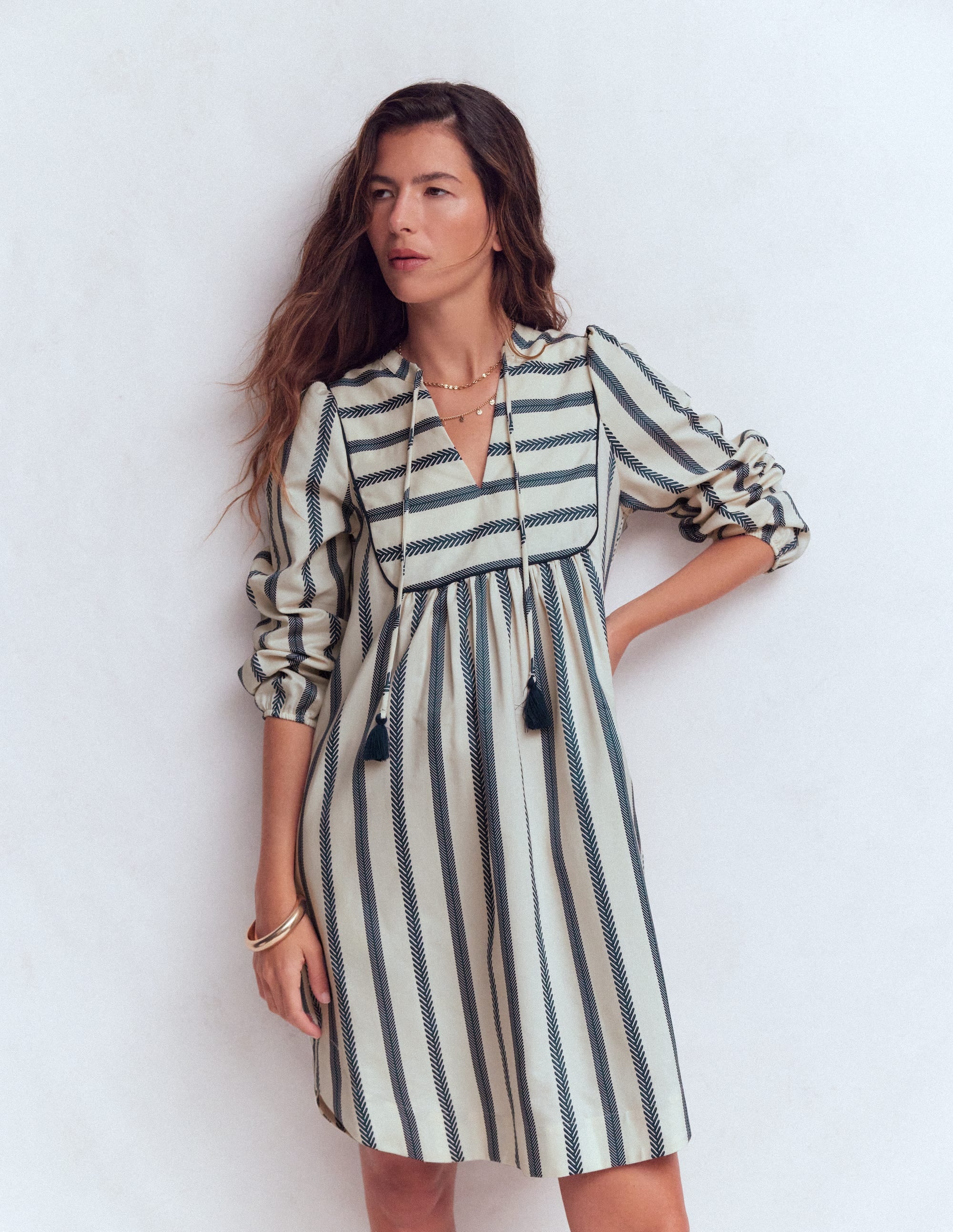 Pia Cotton Yoke Dress