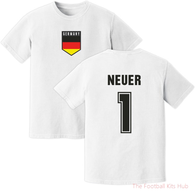 Neuer Germany Training Jersey (White) UEFA Euro