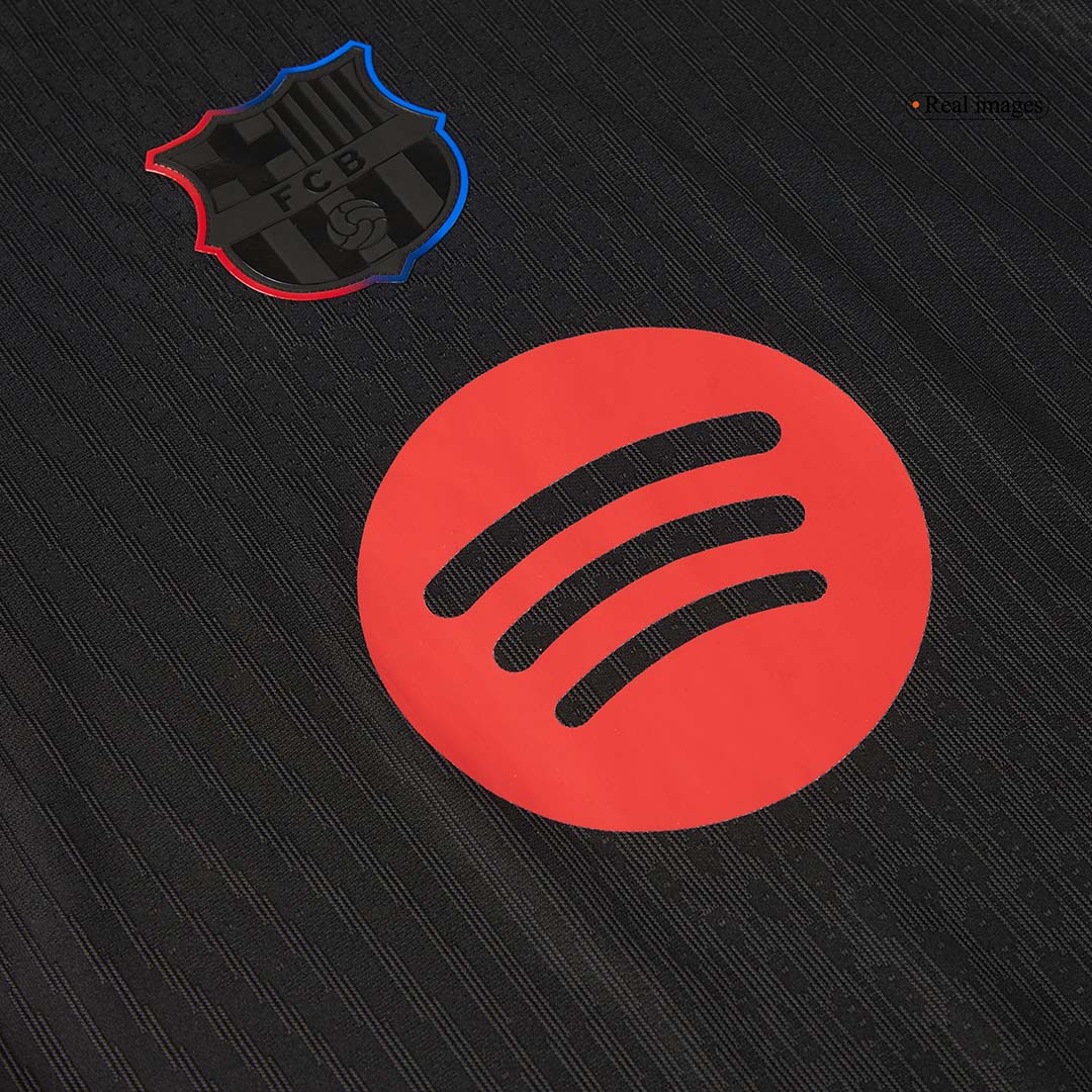 Player Version Barcelona Away Soccer Jersey 2024/25 - Spotify Logo Wit