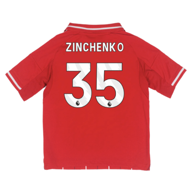 Official Shirt 2025-2026 Home Rare Find Zinchenko 35 Adults Quick#291