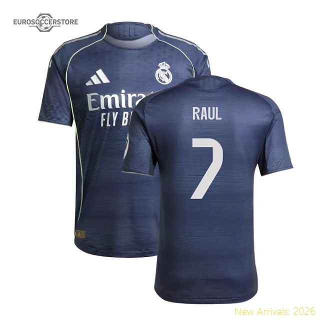 Elite 2025-2026 Real Madrid Authentic Alternate Jersey (raul 7)