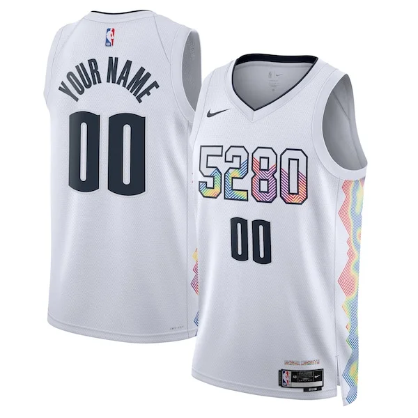 Denver Nuggets Nike Unisex 2024/25 Custom Swingman Jersey - City Edition - White