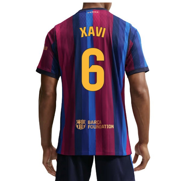[LLS] 2026-2027 Barcelona Authentic Aero-Fit Match Home Shirt (Xavi 6)
