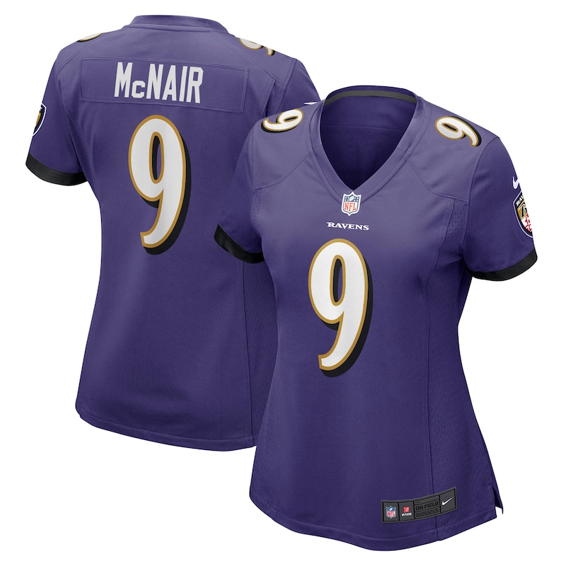 None Steve McNair Record-Breaker BAL Ravens Premium Material Jersey