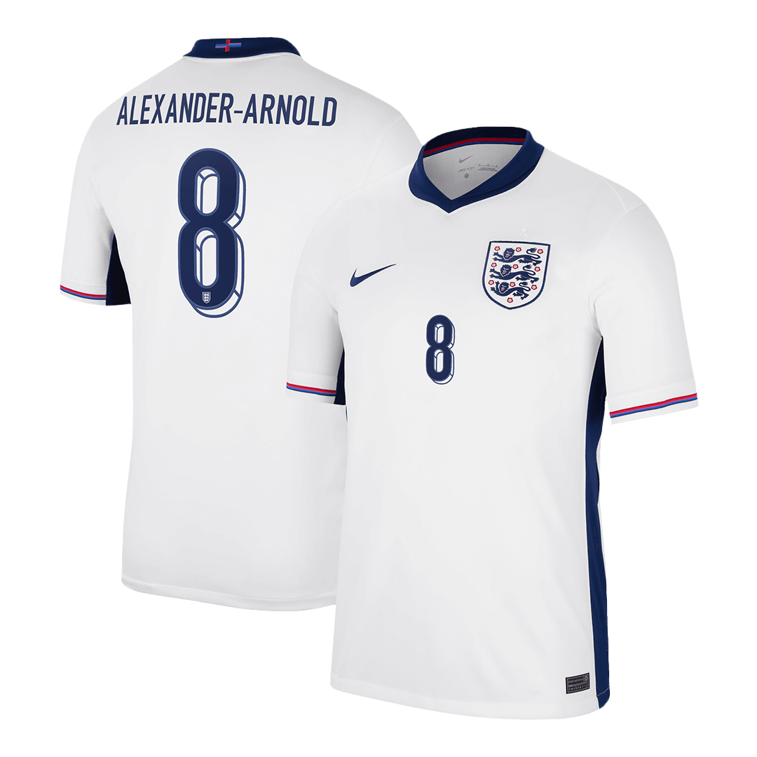 ALEXANDER-ARNOLD #8 England Home Soccer Jersey Euro 2024Authentic Kit