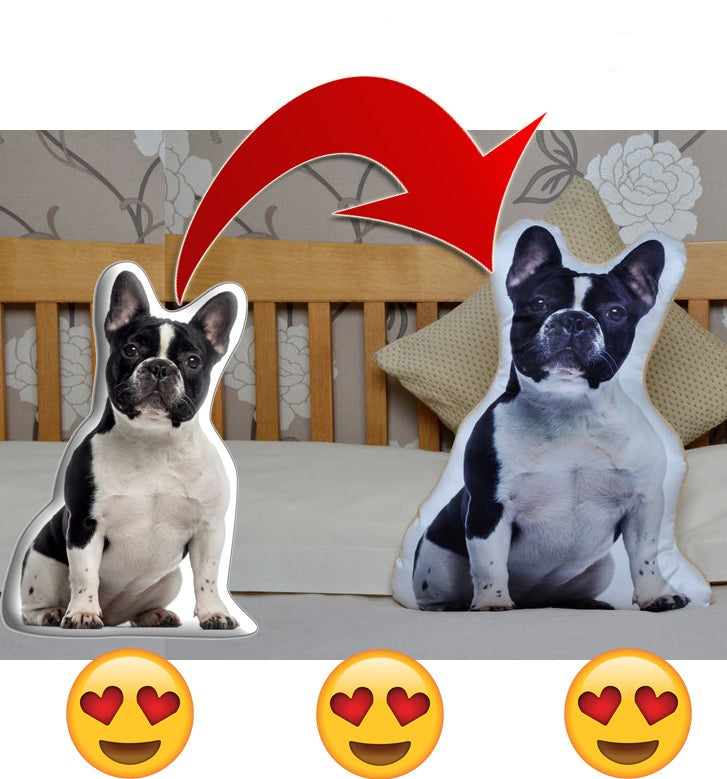 French Bulldog Custom 3d Frenchie Pillow Practical Pet Supply