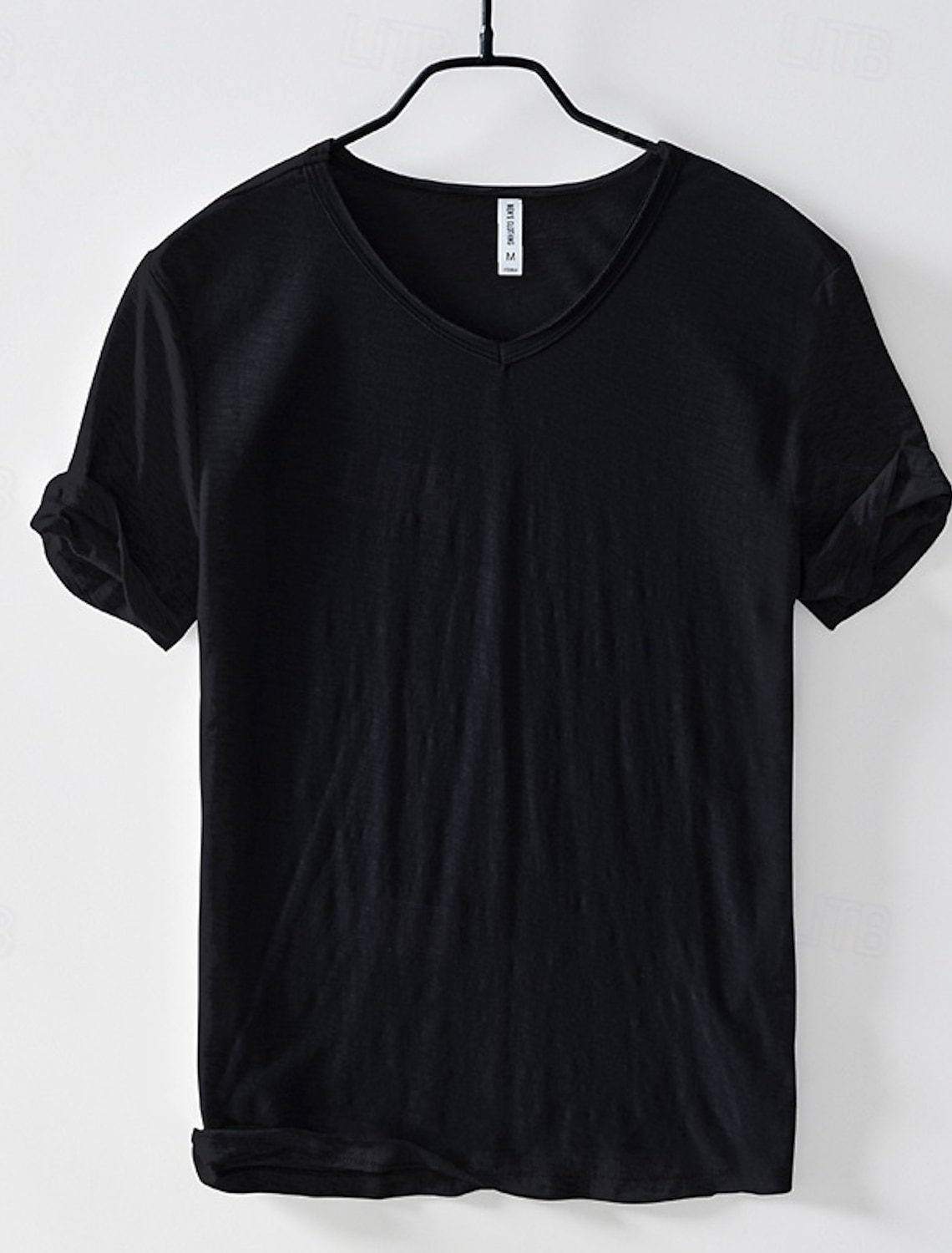 Men's Cotton T Shirt Tee Top Short Sleeve Sleeves V Neck Summer All