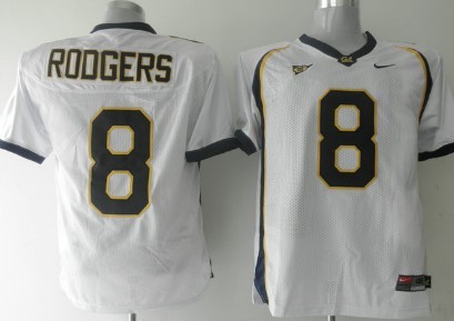 Men's None Rodgers White #8 premium White 2024 match worn Jersey