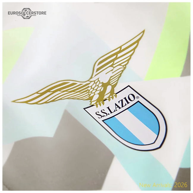 Authentic 2024-2025 Lazio Hooded Walkout Jacket (White)