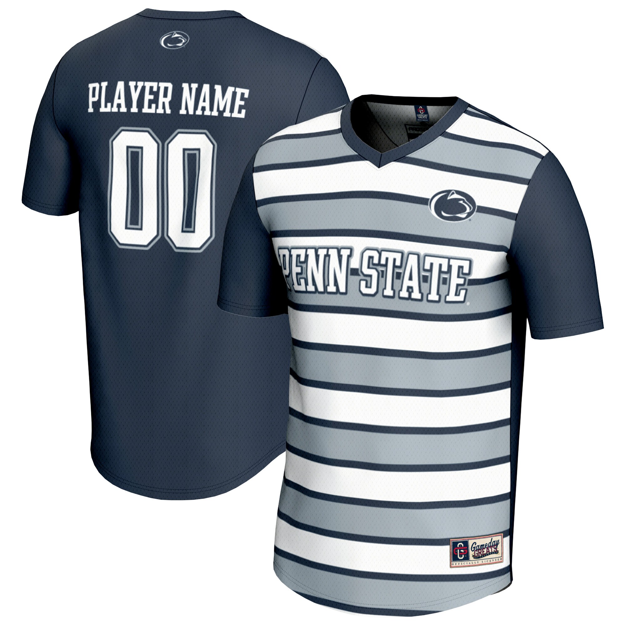[SJH] Penn State Nittany Lions GameDay Greats Unisex Men's Soccer NIL Pick-A-Player Fashion Jersey - Navy