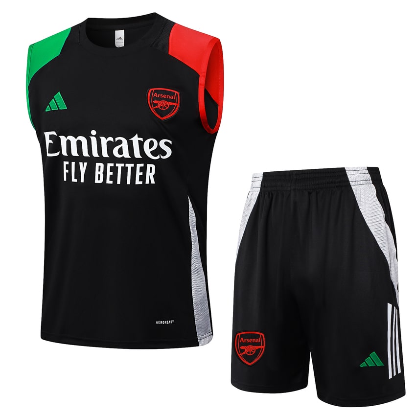 Arsenal 2024 2025 Dark Black Tank Top Shorts