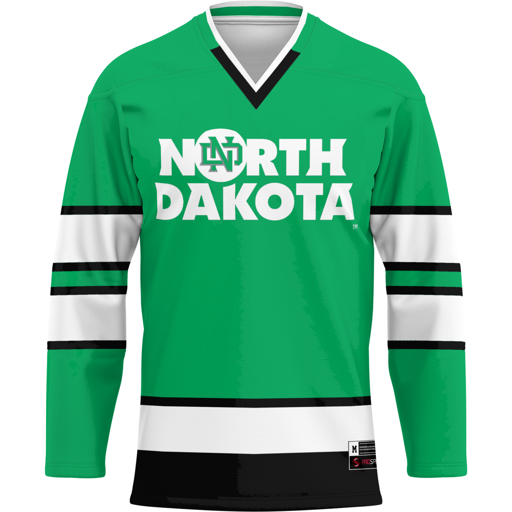 [DDG] North Dakota GameDay Greats Hockey Jersey - Kelly Green