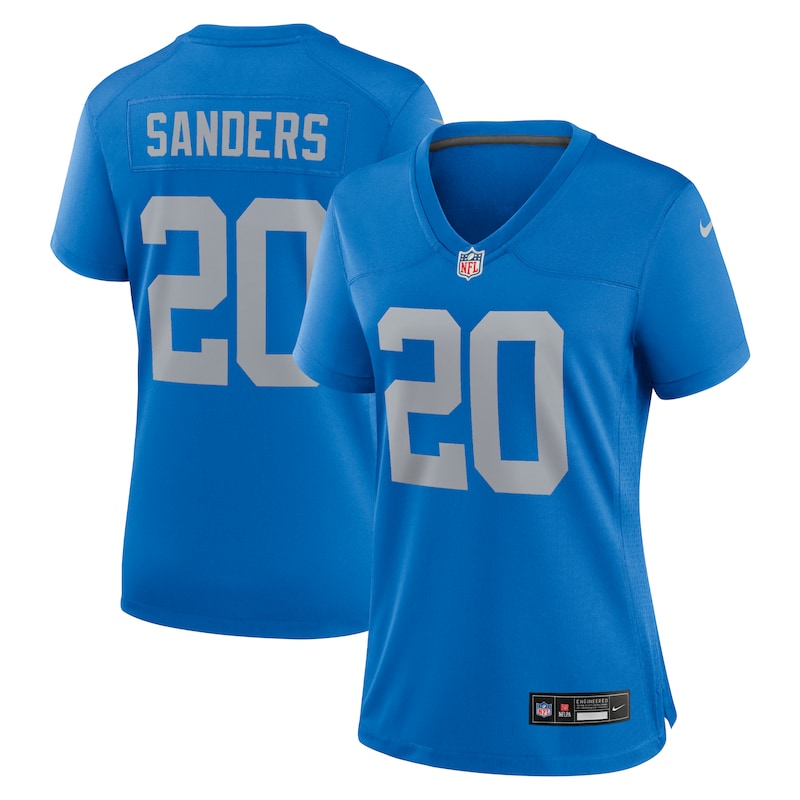 None Barry Sanders DET Lions Dynamic Premium Material Jersey