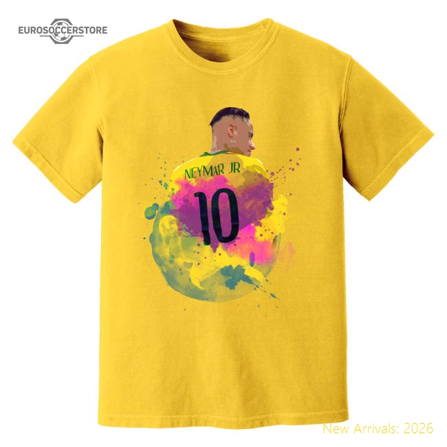 Authentic Neymar Brazil T-shirt - Trendy 2024-2025 Casual