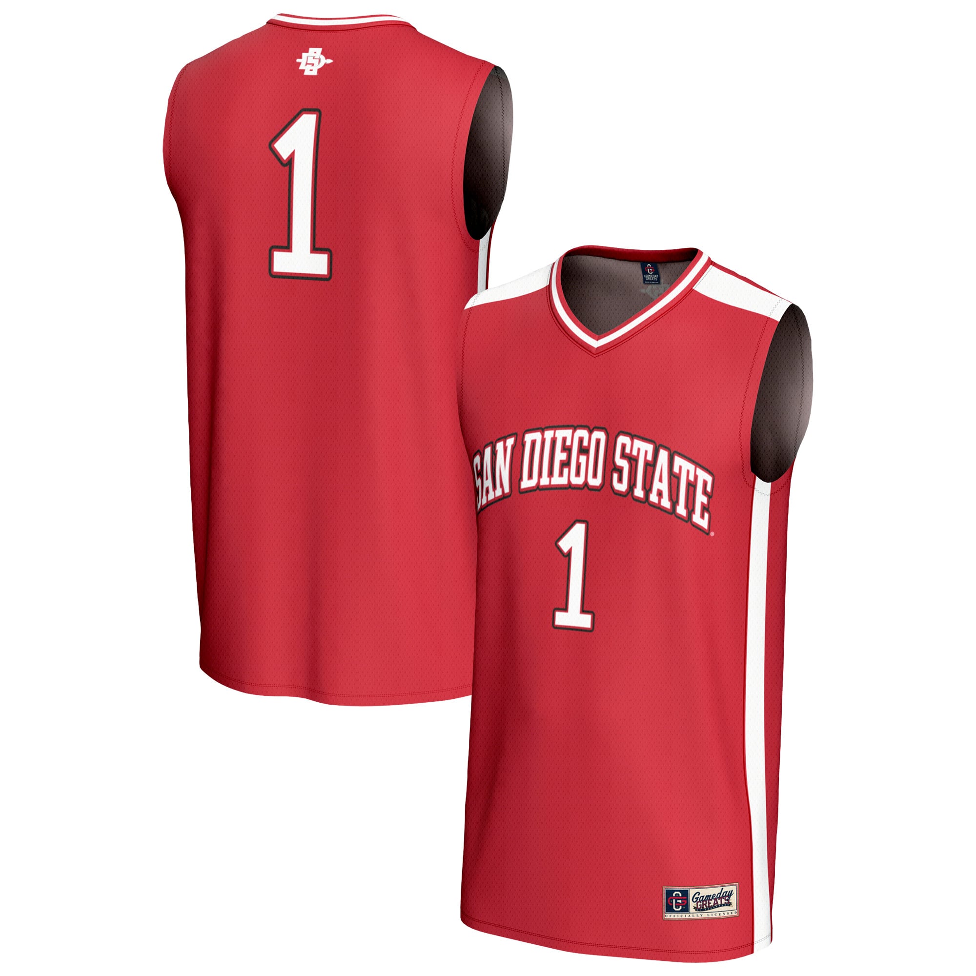 #1 San Diego State Aztecs GameDay Greats Unisex Lightweight Basketball Fashion Jersey - Cardinal