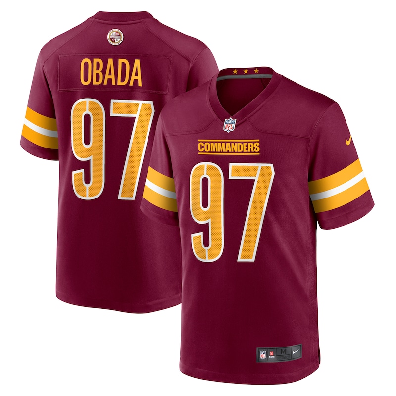 None Efe Obada WAS Commanders Dynamic Durable Jersey Football Apparel