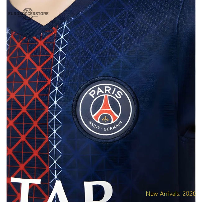 Authentic 2025-2026 Psg Home Little Kids Mini Kit (Ibrahimovic 10)