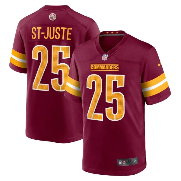 Performance None Game Jersey - Premium Burgundy NFL Fan Jersey | Ga...