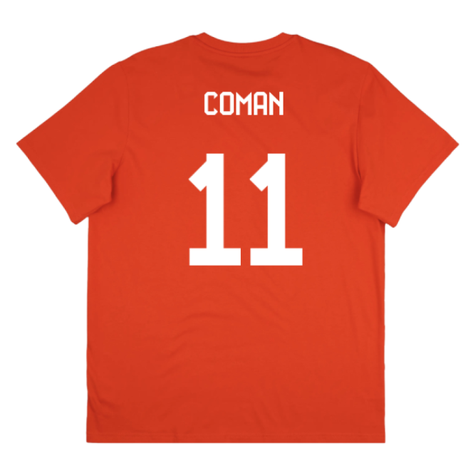 Match-Day 2025-2026 Bayern Munich Seasonal Graphic Tee (Red) (Coman