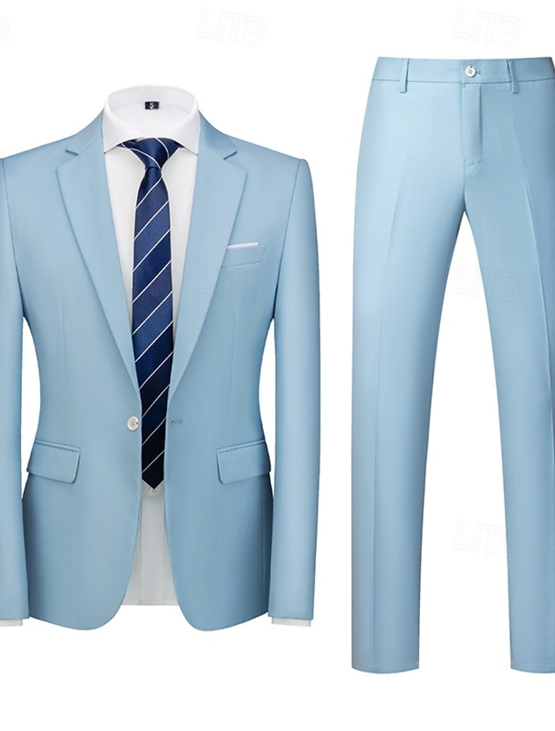 Men's Blazer Suits Business Cocktail Party Wedding 2 Piece Fashion