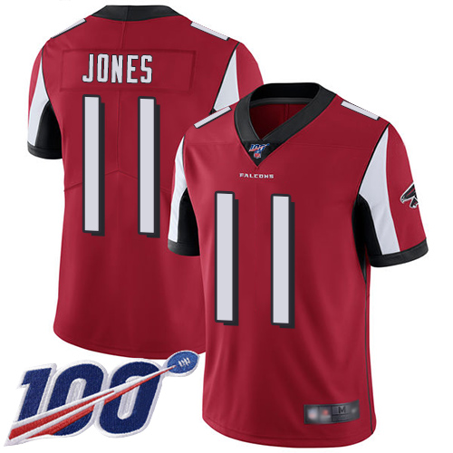 NFL A F Falcons #11 Julio Jones Red Limited Jersey - Au-v10