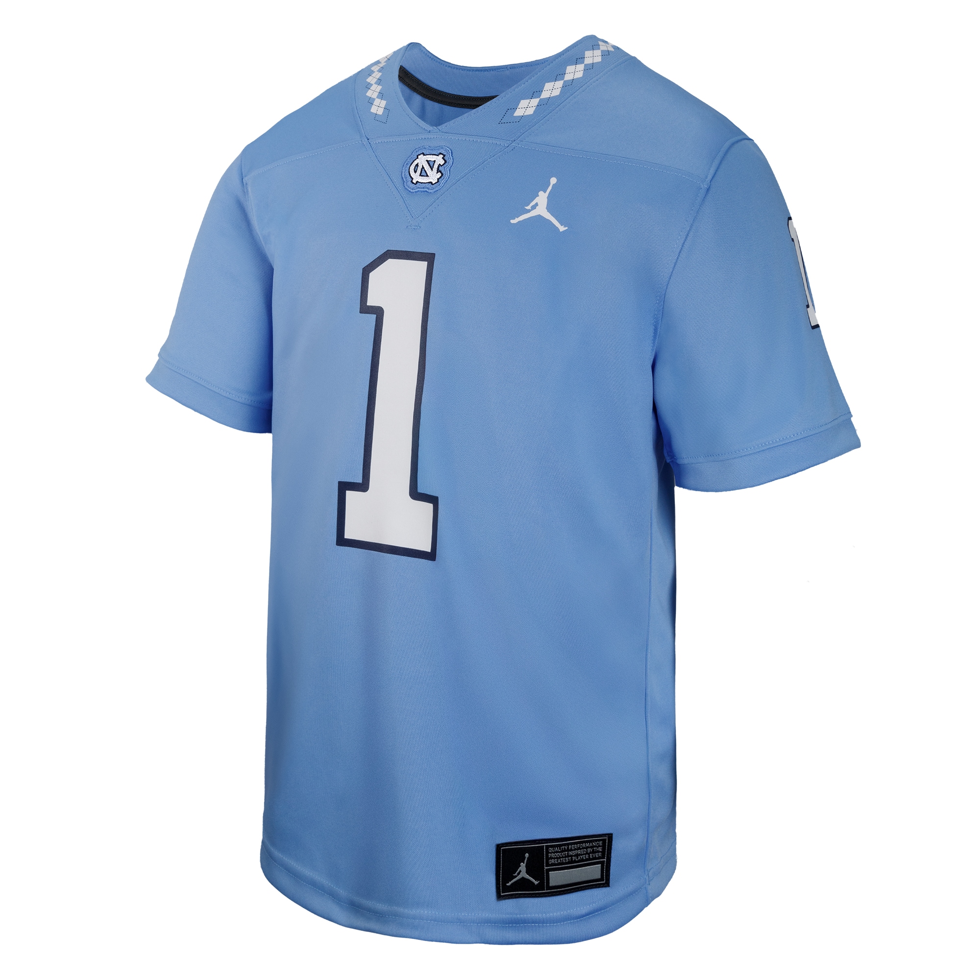 [DDG] North Carolina Tar Heels Youth Untouchable Replica Game Jersey - Carolina Blue