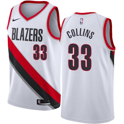 Nike Trail Blazers White Trail Blazers #33 Jersey - On Sale Basketball Jersey